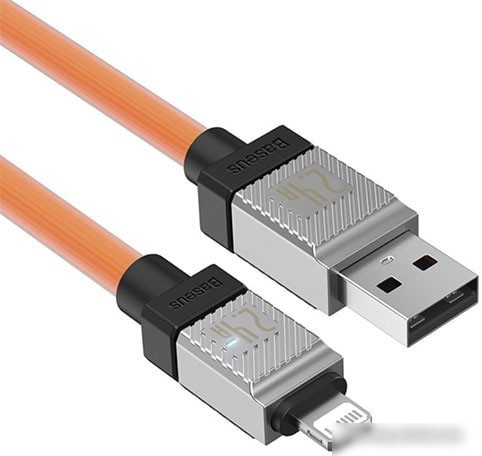 Кабель Baseus CoolPlay Series Fast Charging Data Cable 2.4A USB Type-A - Lightning (1 м, оранжевый)