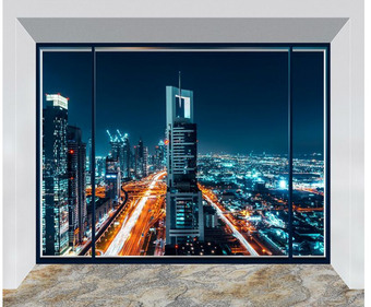 Фотообои Citydecor Ночной город панорама 300x254