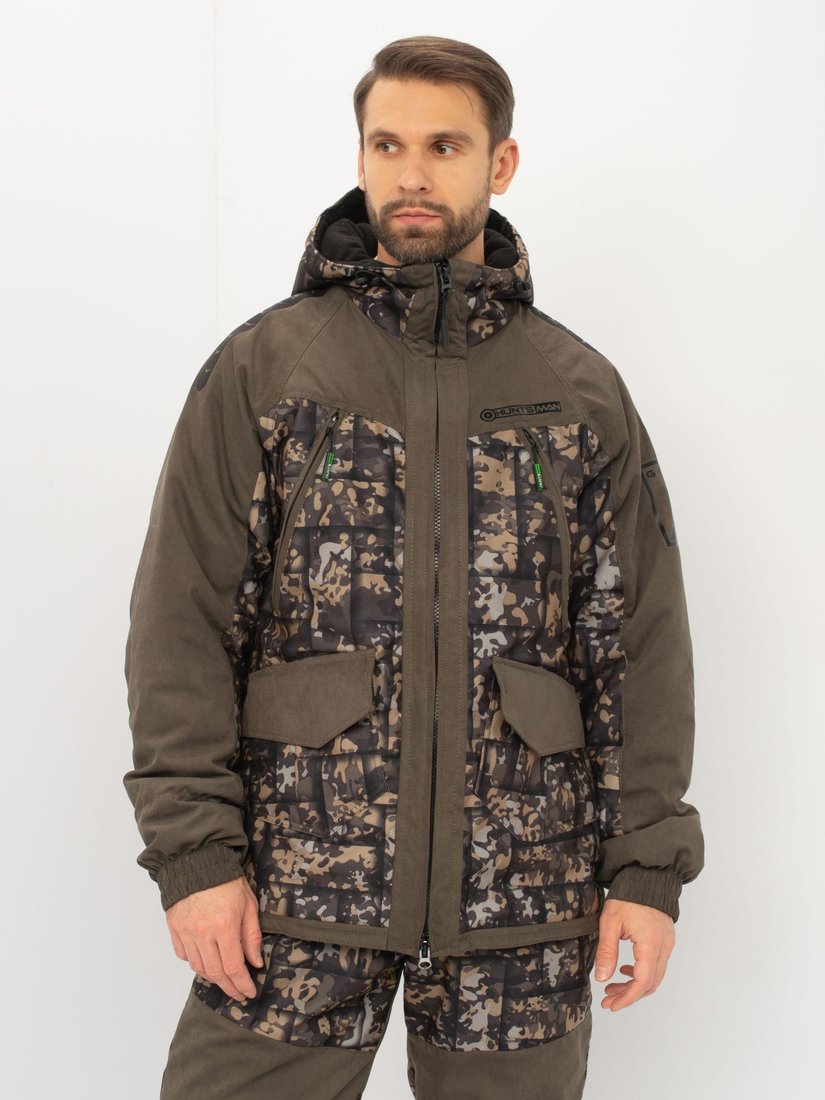 Костюм Huntsman Горка Люкс -15°C Хаки/005 Исландия/Alova (р.44-46/170-176)