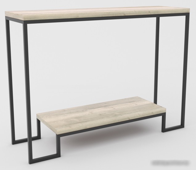 Консольный стол Hype Mebel Голд 80x35 (черный/древесина белая) Консольный стол Hype Mebel Голд 80x35 (черный/древесина белая)
