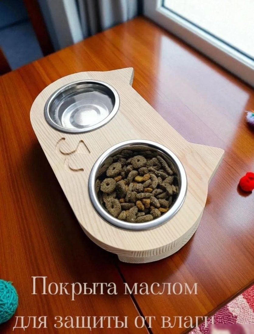 Миски на подставке KraftHouse 30x18x4см на подставке 2044888814074