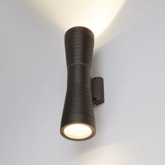 Уличный настенный светильник Elektrostandard Techno Led Tube Doble 1502 (черный)