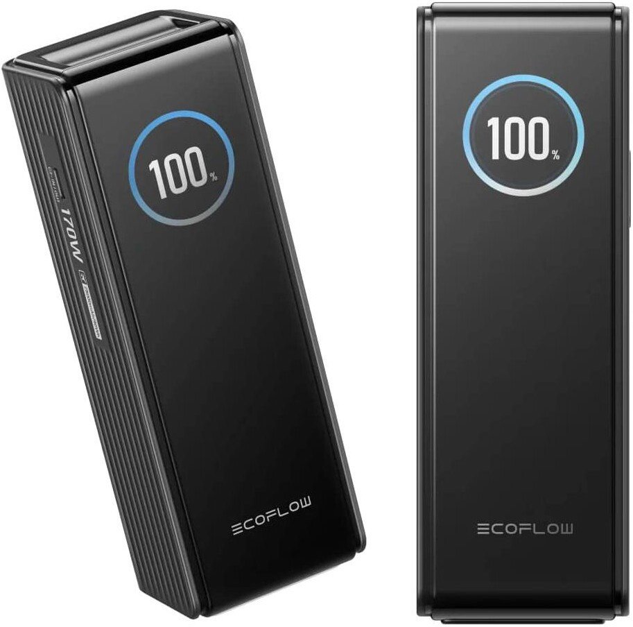 Внешний аккумулятор EcoFlow Rapid 25000mAh (без кабелей, 170 Вт, черный)