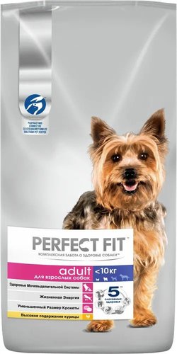 Сухой корм для собак Perfect Fit Для взрослых собак мелких и миниатюрных пород. Курица 6 кг