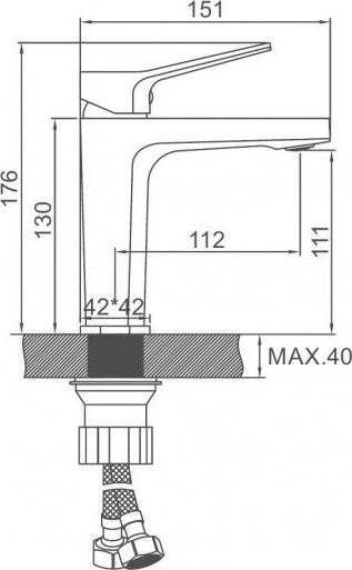 Смеситель Ledeme L1085D