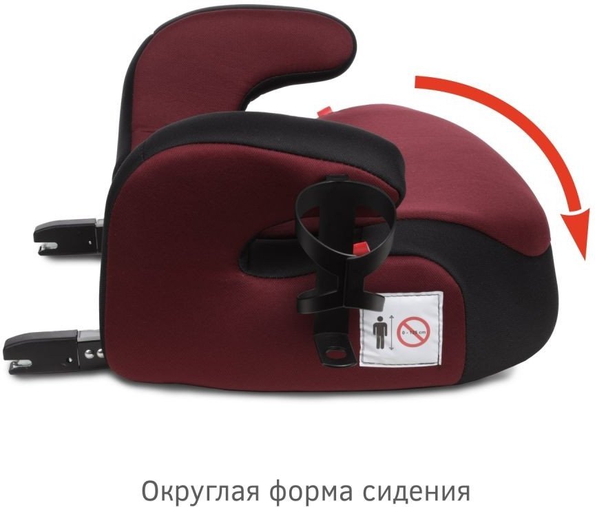 Детское сиденье Siger Fix Lux KRES3998 (спелая вишня)