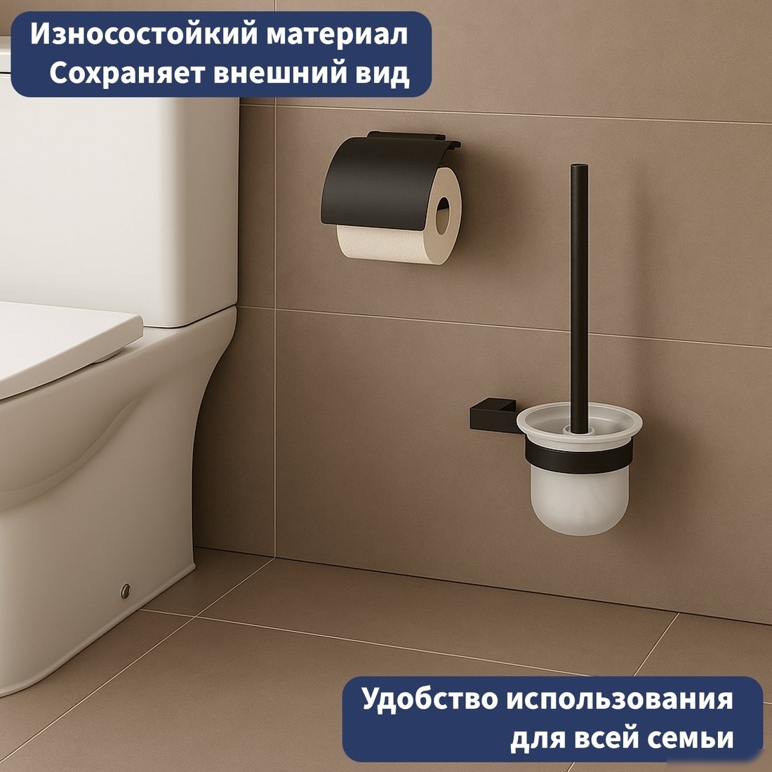 Держатель для туалетной бумаги Lauter 21SH110А2 (Matt Black)