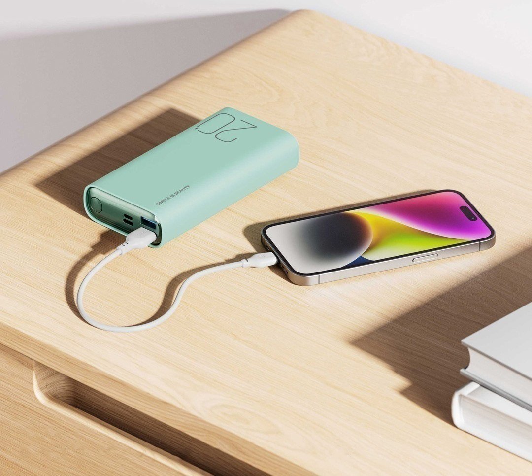 Внешний аккумулятор XO PR230 20000mAh (зеленый)