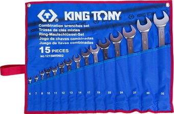 Набор ключей King Tony 1215MRN02 (15 предметов)