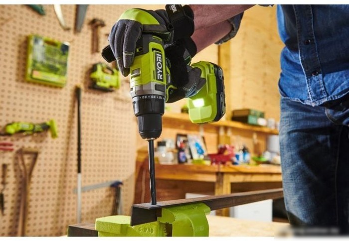 Ударная дрель-шуруповерт Ryobi RPD18-2C52S 5133005526 (с 2-мя АКБ 2 Ач+5 Ач, сумка)