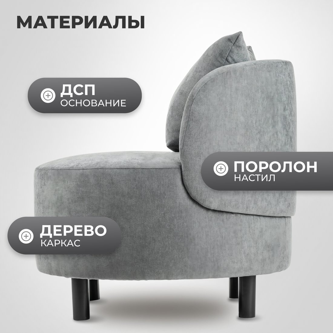 Интерьерное кресло Mio Tesoro Милан 1 (JH3565-16)