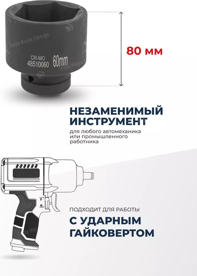 Головка слесарная FORSAGE F-48510060 (6390)