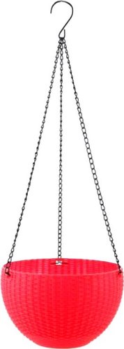Кашпо Botanica Rattan (26x16см, красный)