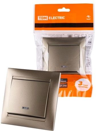 Выключатель TDM Electric Лама SQ1815-0704 (бронза)