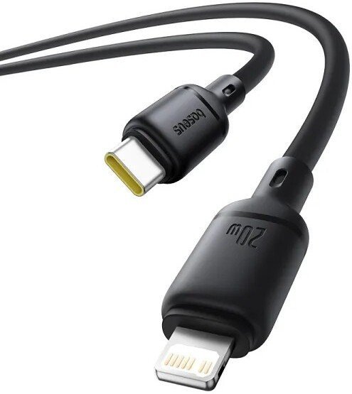 Кабель Baseus Silky Series Fast Charging Cable USB Type-C - Lightning (1 м, черный)