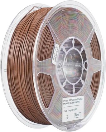 Филамент eSUN PETG-CF PETG-CF175O-AB1TZ1 (1.75 мм, 1 кг, старинная латунь)