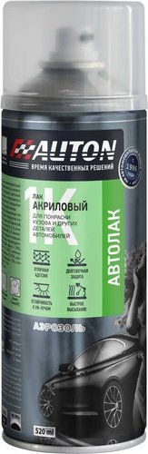 Автомобильный лак Auton акриловый - Глянцевый - аэр. 520 мл