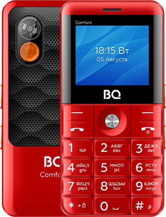 Кнопочный телефон BQ BQ-2006 Comfort (красный)