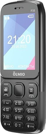 Кнопочный телефон Olmio P38 (черный) Кнопочный телефон Olmio P38 (черный)