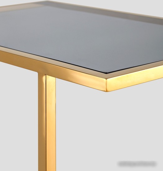 Консольный стол Stool Group Бостон 50x32 EET-061-TG-SK (стекло Smoke/сталь золото)