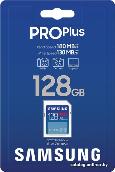 Карта памяти Samsung PRO Plus 2023 SDXC 128GB
