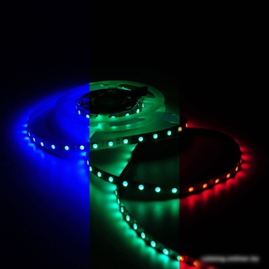 Светодиодная лента Gauss Basic LED 5050/60 12V 10W/m 700lm/m RGB 10mm IP20 5m 1/100 BT055