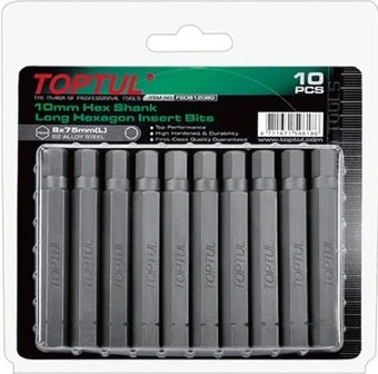 Набор бит Toptul FSDB1212G (10 предметов)