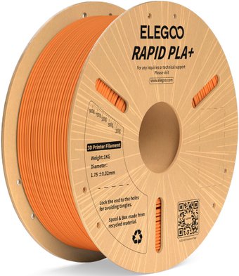 Филамент Elegoo RAPID PLA+ (1.75 мм, 1 кг, оранжевый)