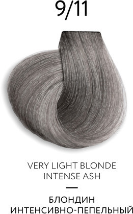 Крем-краска Ollin Professional Color Platinum Collection 9/11 блондин интенс.пепельный 100 мл