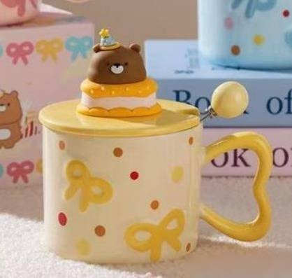 Кружка ILikeGift Funny bear ULB-591-03 (yellow)