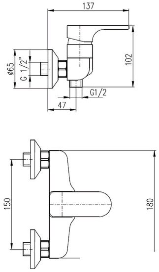 Смеситель Slezak RAV Юкон YU180.5CB (белый/хром)