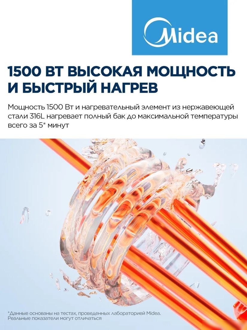 Накопительный электрический водонагреватель под мойку Midea MWH05-15SMU
