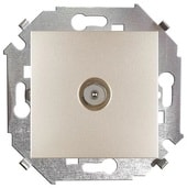 Розетка телевизионная Simon 15 1591475-034 (шампань)