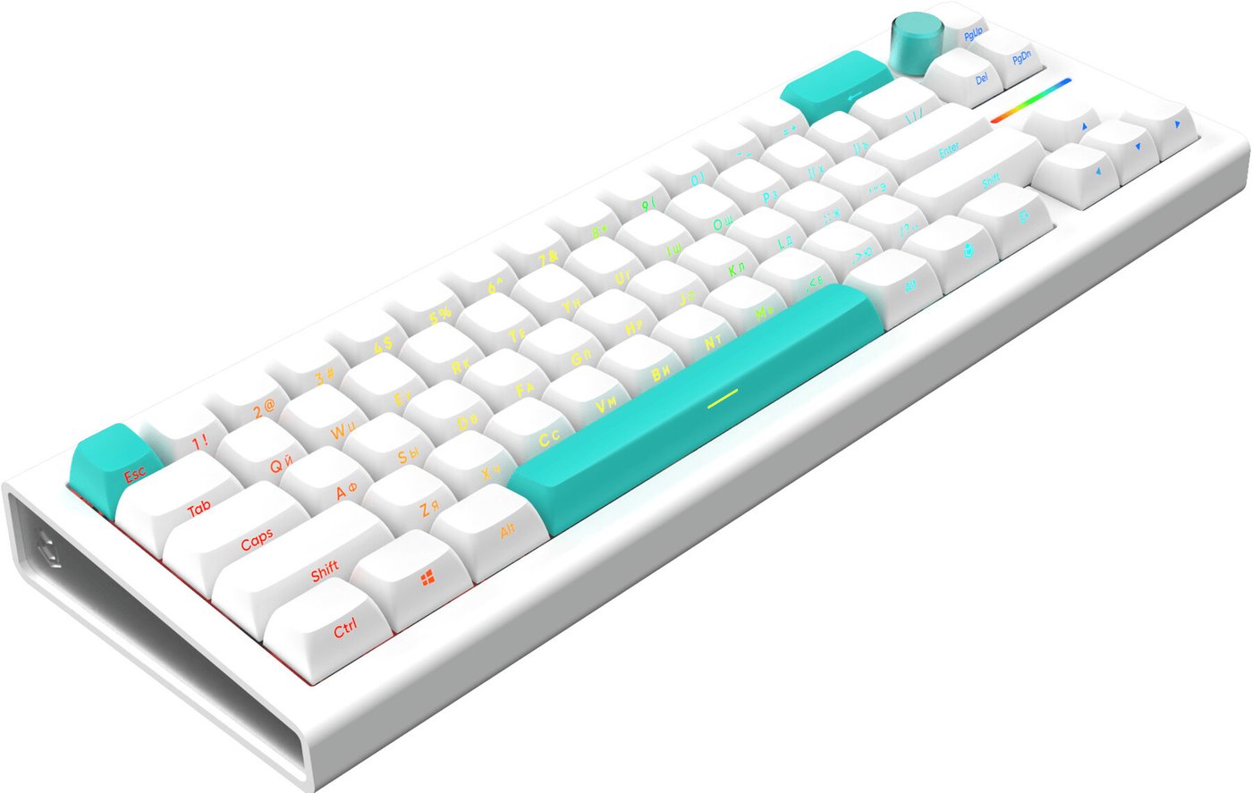 Клавиатура IO by Red Square Type 68 Pro g3ms Aquamarine (белый)