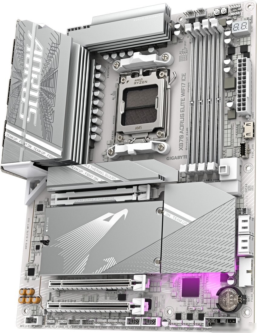 Материнская плата Gigabyte X870 Aorus Elite WiFi7 Ice