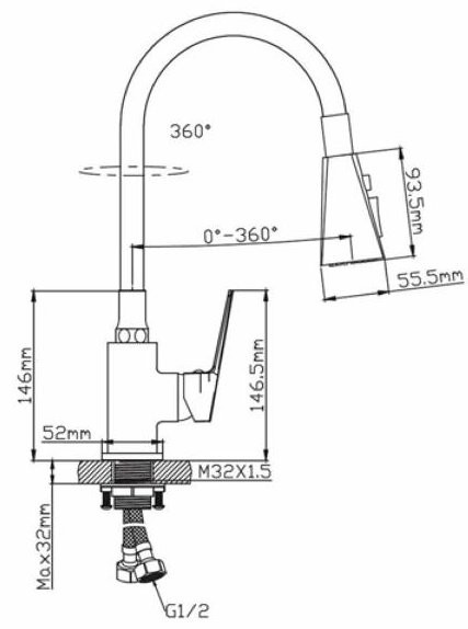 Смеситель Diadonna D170-41QH