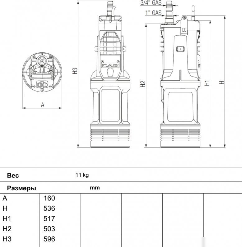 Колодезный насос DAB Diverron 900 M