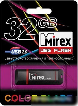 USB Flash Mirex KNIGHT BLACK 32GB (13600-FMUKNT32)