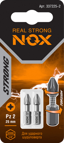 Набор бит Nox 337225-2 (2шт)