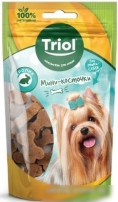 Лакомство для собак Triol Мини-косточки из утки для мини-собак (50 г)