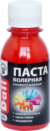 Колеровочная краска Dali универсальная 0.1 кг (красный)