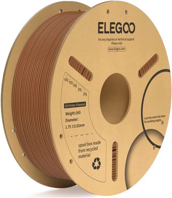 Филамент Elegoo PLA+ (1.75 мм, 1 кг, коричневый)