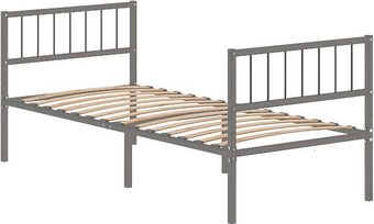 Кровать Домаклево Металика В3+В3 90x200 (серый)