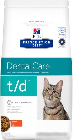 Сухой корм для кошек Hill's Prescription Diet Dental Care t/d Chicken 1.5 кг