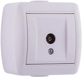 Розетка телевизионная Lezard Nata 710-0200-130 (белый)