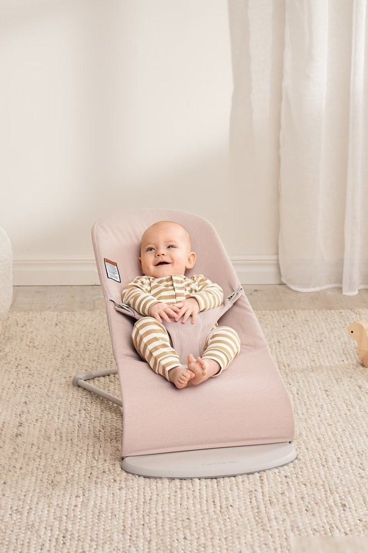 Шезлонг BabyBjorn Bliss Woven melange 0060.28 (light pink)