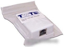 Розетка компьютерная TWT TWT-SM2-4545/S-WH