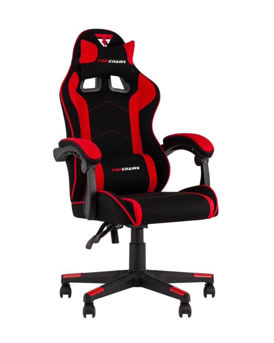 Игровое (геймерское) кресло TopChairs Shadow GF-8079 TT701+TT703 (черно-красный)