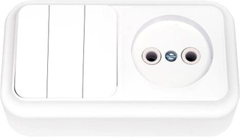 Выключатель Bylectrica 3В-РЦ-525 (белый)