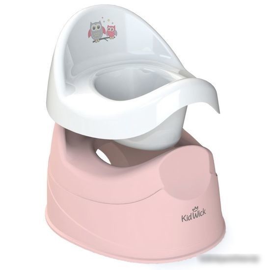 Детский горшок Kidwick Дуэт KW100304 (розовый/белый)